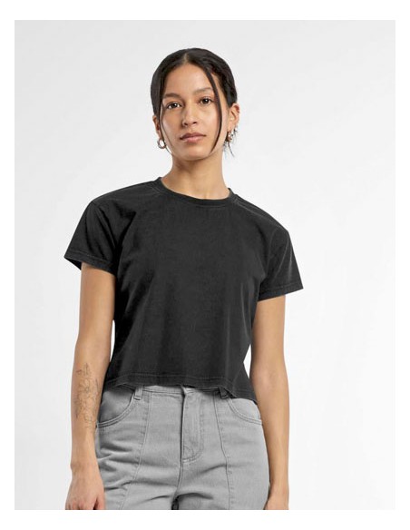 BUI-BY305-Ladies Vintage Cropped Tee 2
